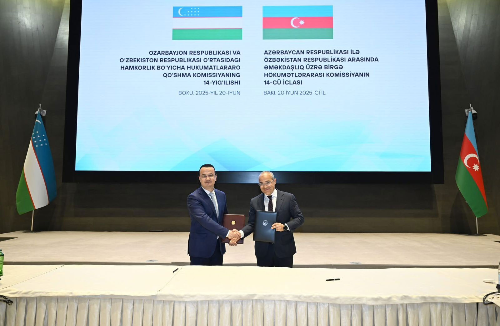 Nazir müavini Azərbaycan və Özbəkistanın Hökumətlərarası Komissiyasının iclasında çıxış edib