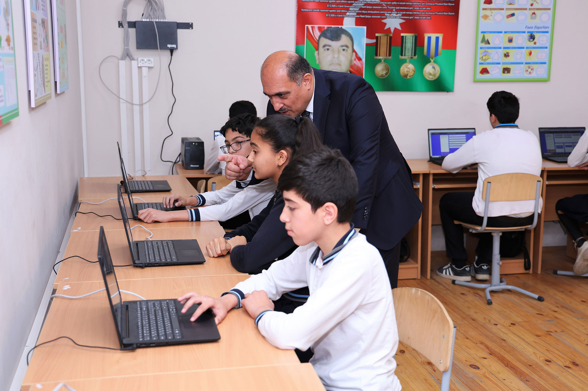 Nazir müavini İdris İsayev Kürdəmirdə olub