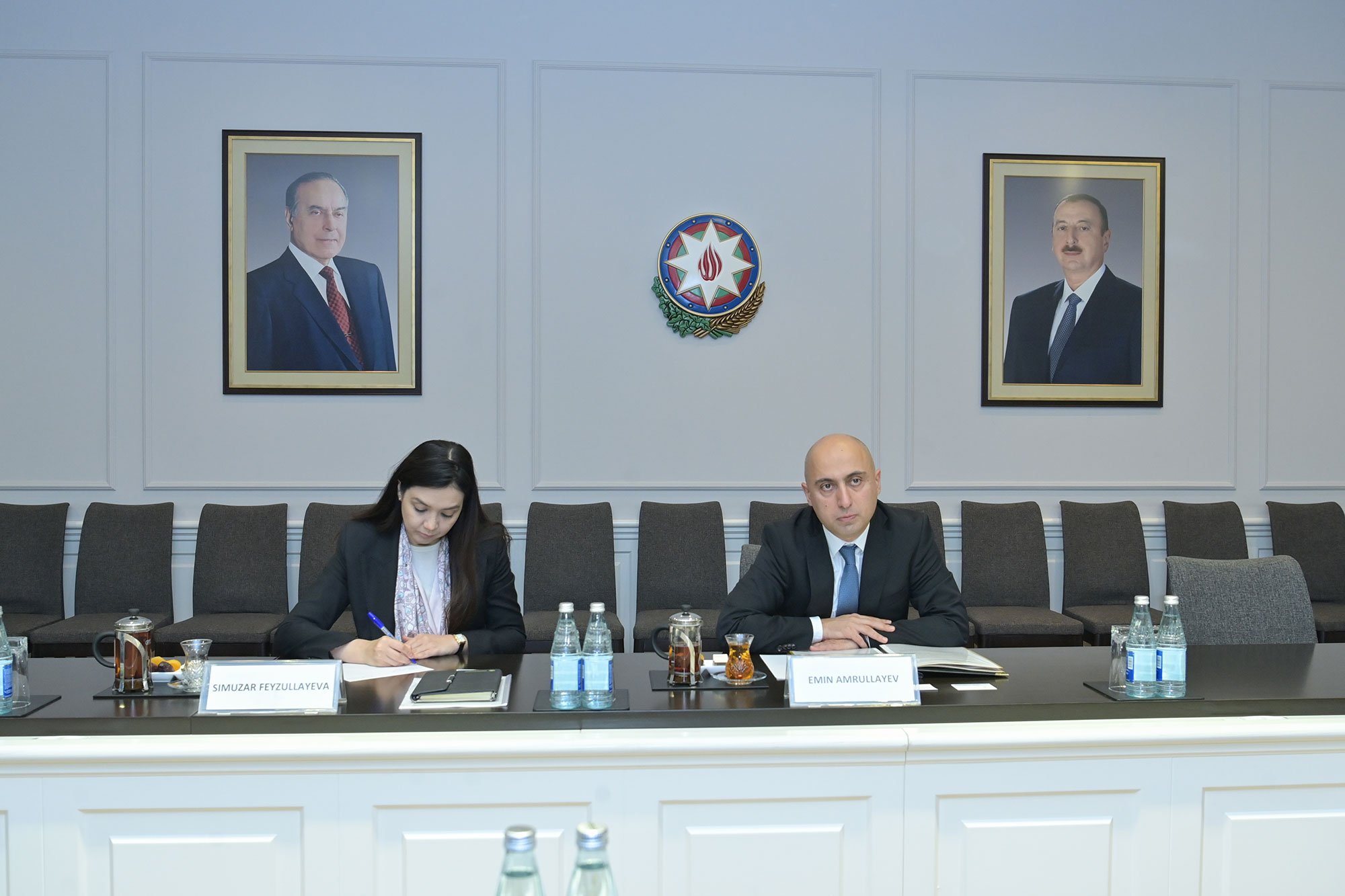 Nazir Ruanda Respublikasının Türkiyədəki fövqəladə və səlahiyyətli səfiri ilə görüşüb