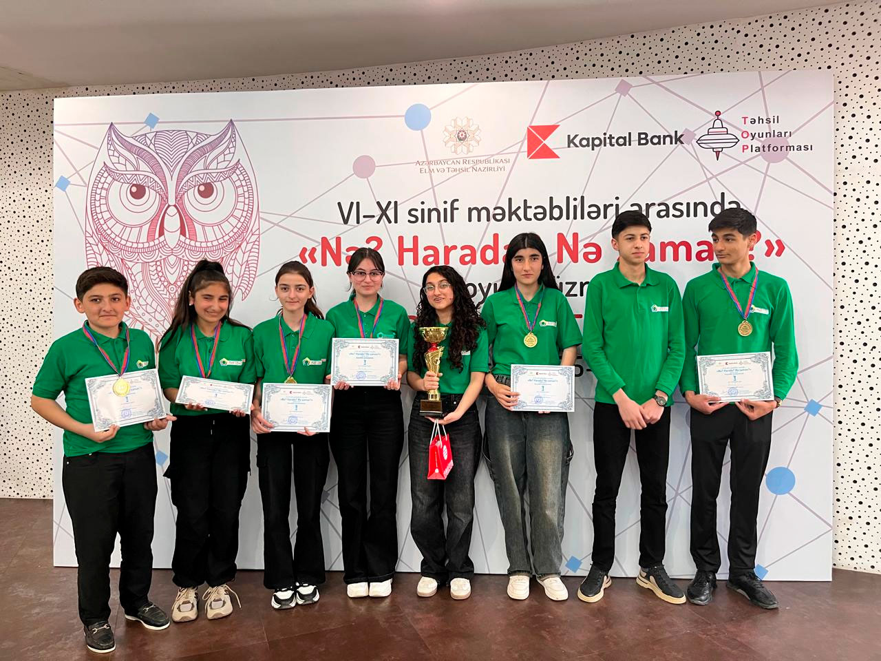 “Nə? Harada? Nə zaman?” oyunu üzrə respublika çempionatı keçirilib 