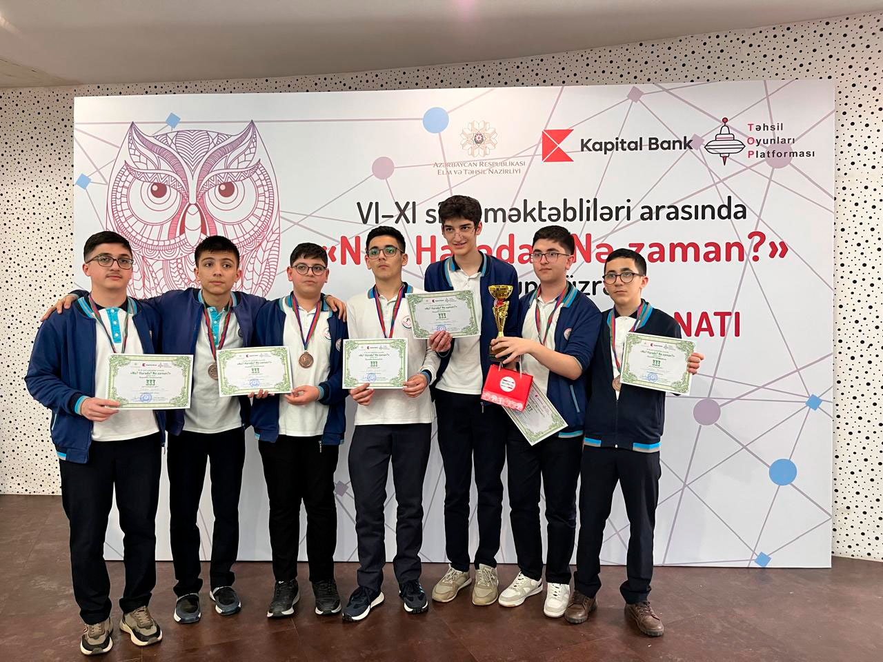 “Nə? Harada? Nə zaman?” oyunu üzrə respublika çempionatı keçirilib