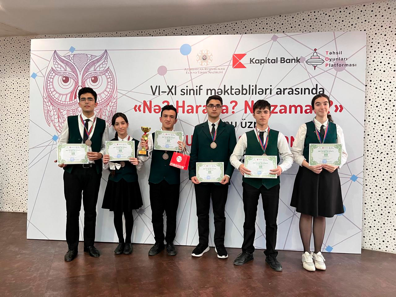 “Nə? Harada? Nə zaman?” oyunu üzrə respublika çempionatı keçirilib