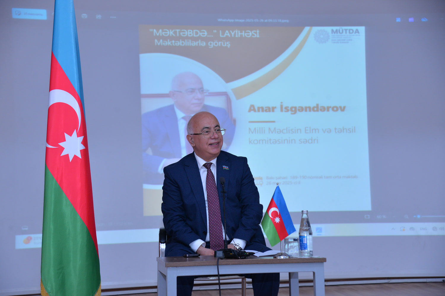 “Öz Vətənimizin himnini oxuduğunuz üçün xoşbəxtsiniz” – millət vəkili Anar İsgəndərov