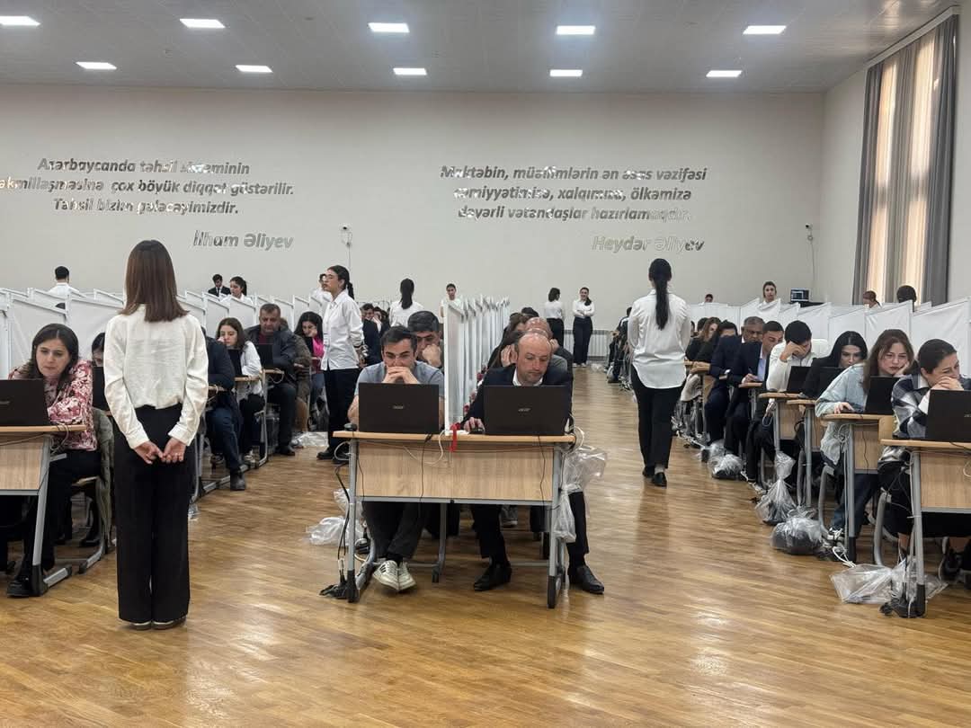 Peşə məktəblərinin rəhbər vəzifələrində işləmək istəyən 562 nəfər imtahan verib