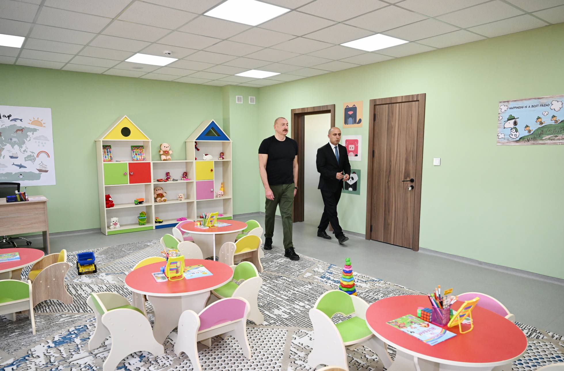 Prezident İlham Əliyev Ağdamda körpələr evi-uşaq bağçasının açılışında iştirak edib 