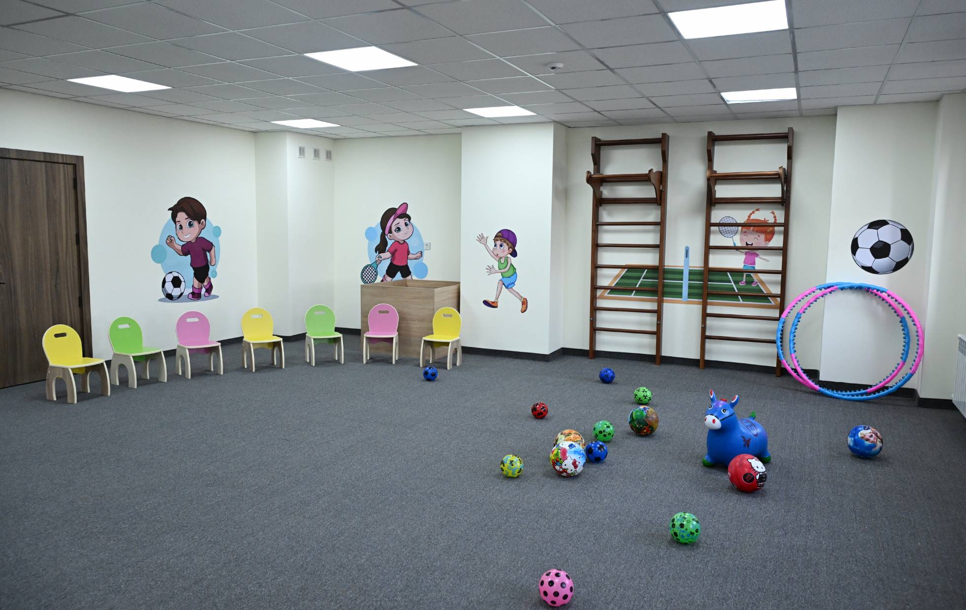 Prezident İlham Əliyev Ağdamda körpələr evi-uşaq bağçasının açılışında iştirak edib