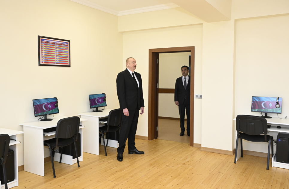 Prezident İlham Əliyev İsmayıllı şəhərində “Talıstan” liseyinin binasının açılışında iştirak edib