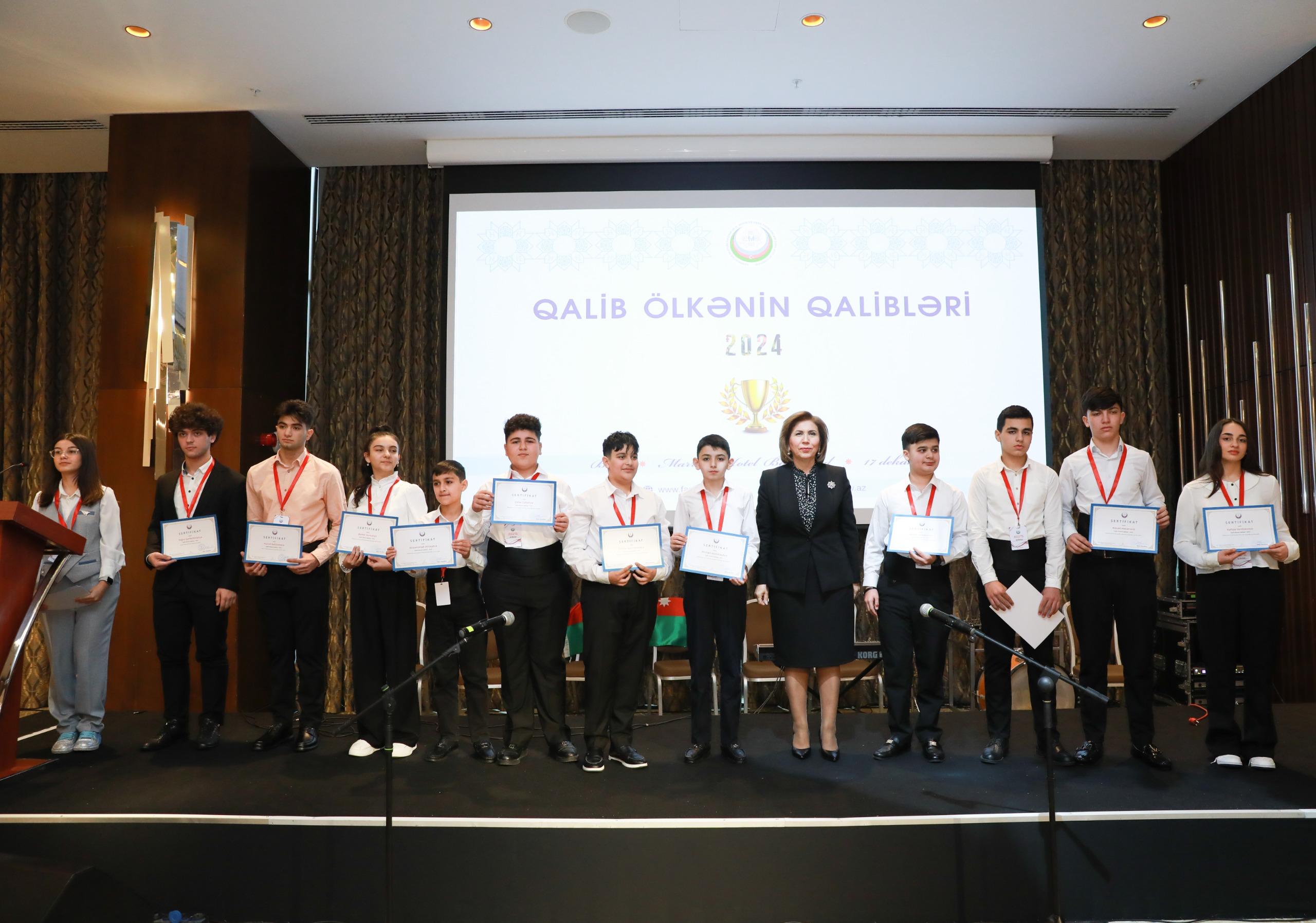 “Qalib ölkənin qalibləri - 2024” layihəsinin mükafatlandırma mərasimi keçirilib