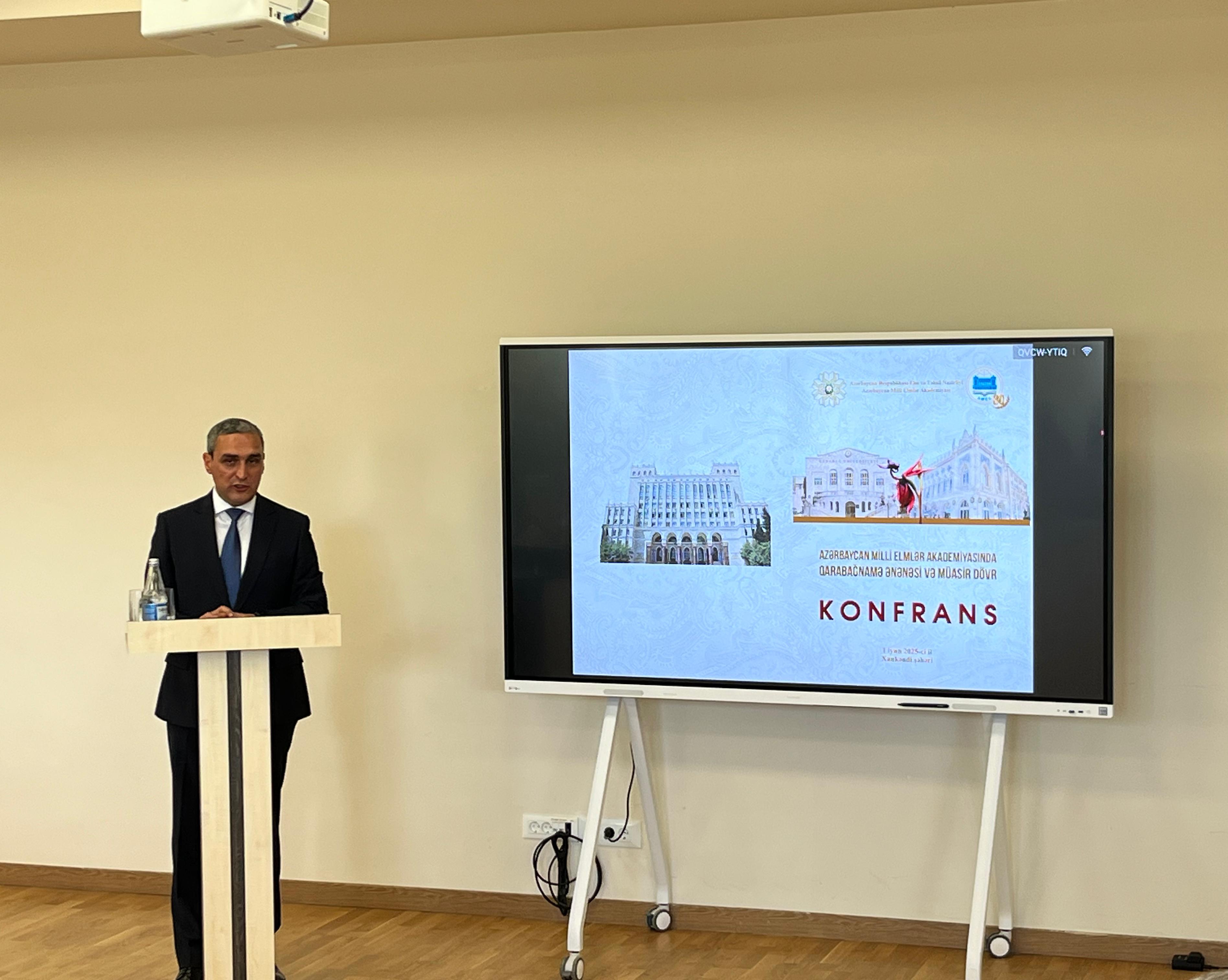 Qarabağ Universitetində AMEA-nın 80 illiyinə həsr olunmuş ilk elmi konfrans keçirilib