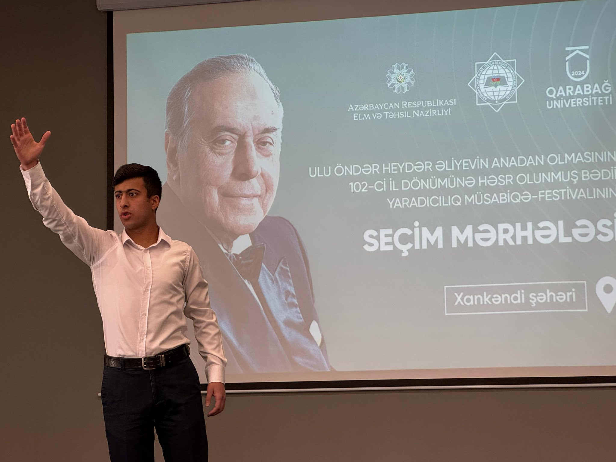 Qarabağ Universitetində bədii yaradıcılıq müsabiqə-festivalının seçim turu keçirilib