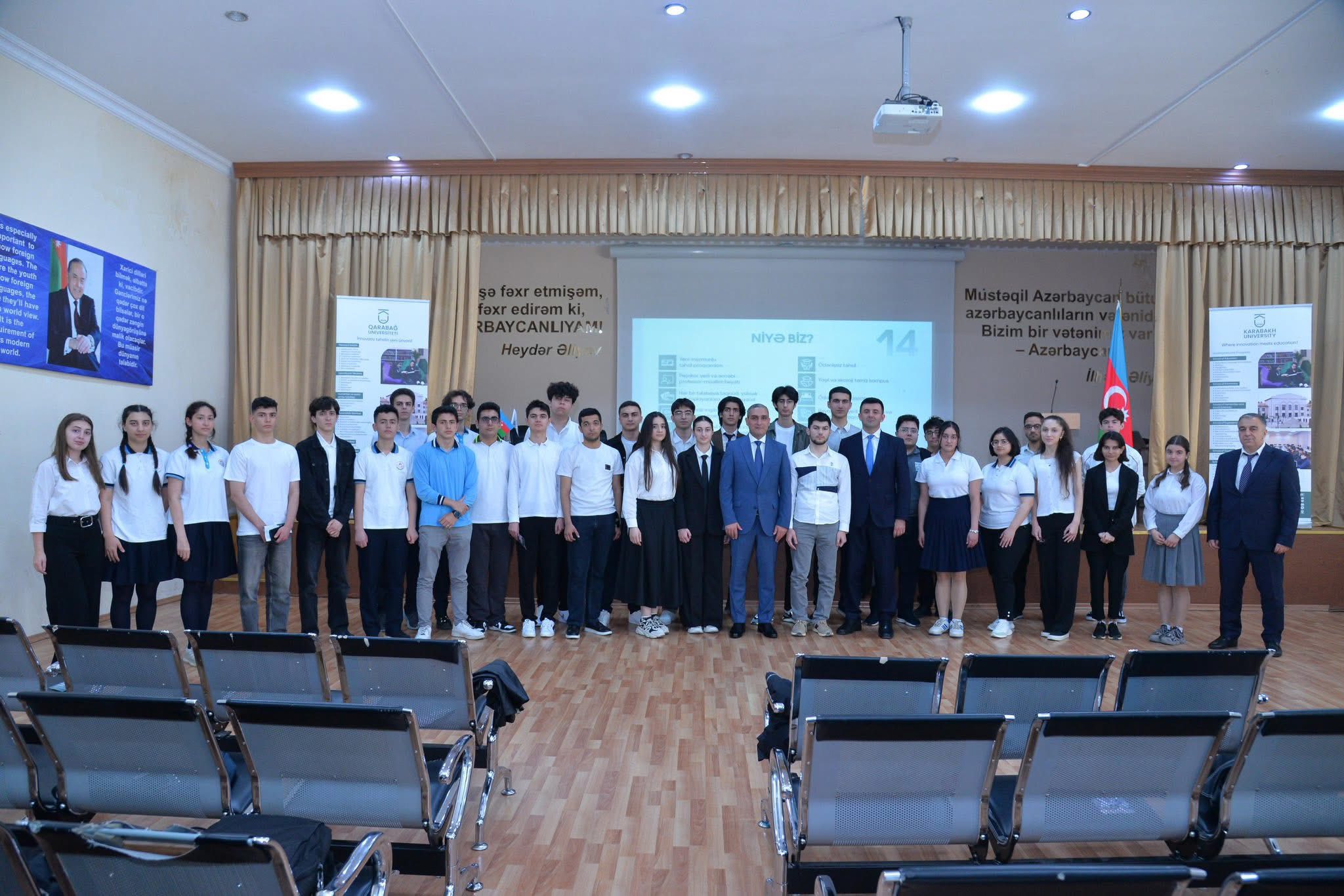 Qarabağ Universitetinin rektoru “Sabahın alimləri” və RFO-nun qalibləri ilə görüşüb 