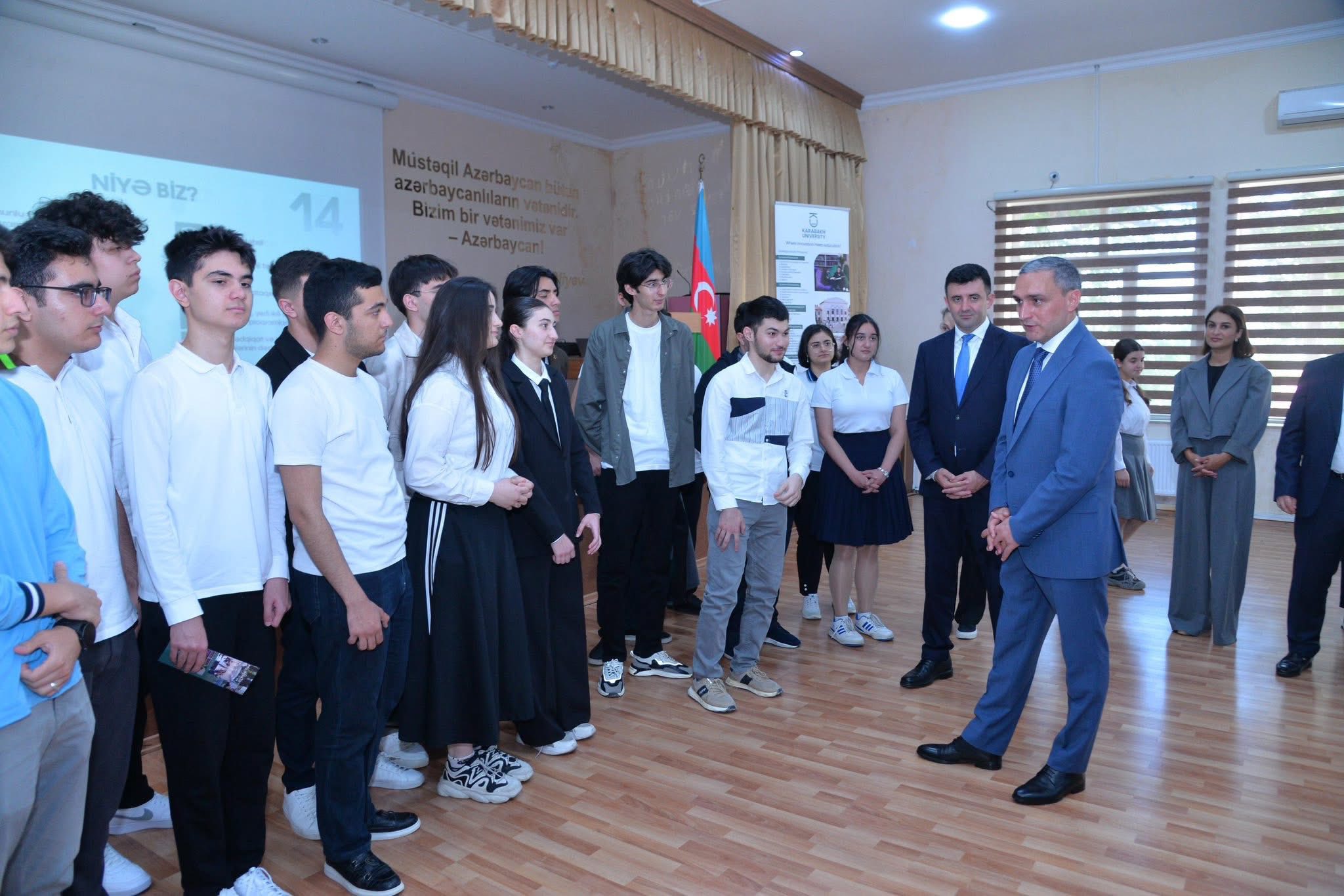 Qarabağ Universitetinin rektoru “Sabahın alimləri” və RFO-nun qalibləri ilə görüşüb