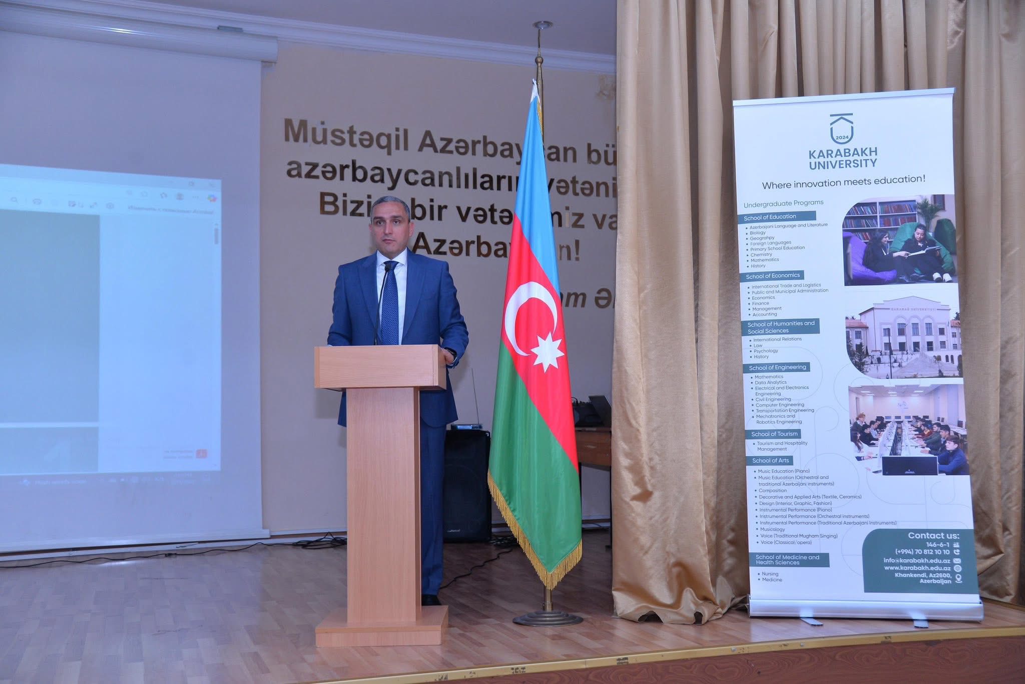 Qarabağ Universitetinin rektoru “Sabahın alimləri” və RFO-nun qalibləri ilə görüşüb