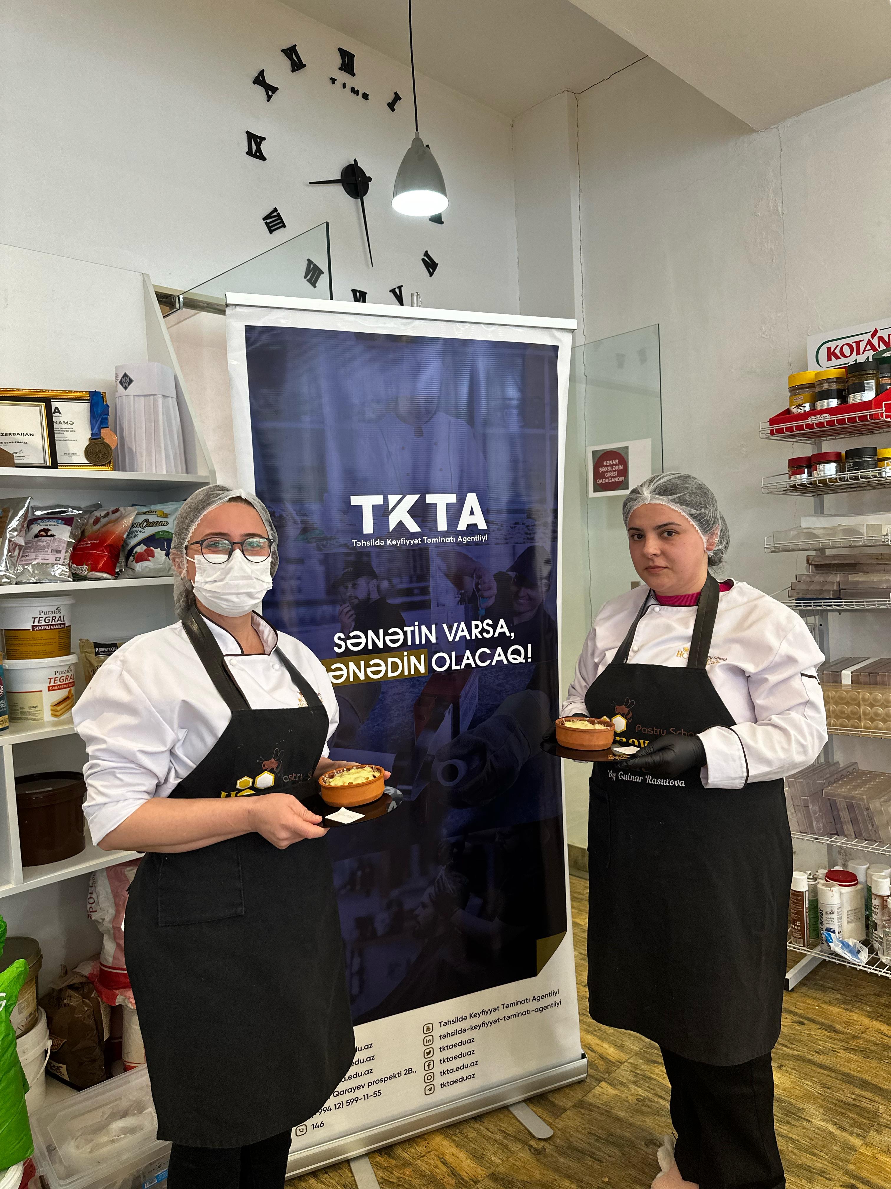 “Qənnadıçı, şirniyyatçı” və “Aşpaz” peşə ixtisasları üzrə bacarıqlar qiymətləndirilib 