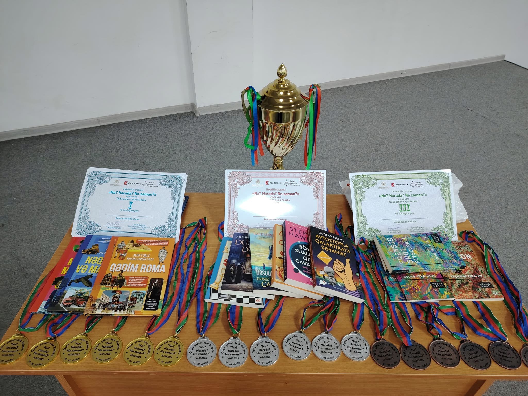 Qubada "Nə? Harada? Nə zaman" oyunu üzrə açıq kubok keçirilib 
