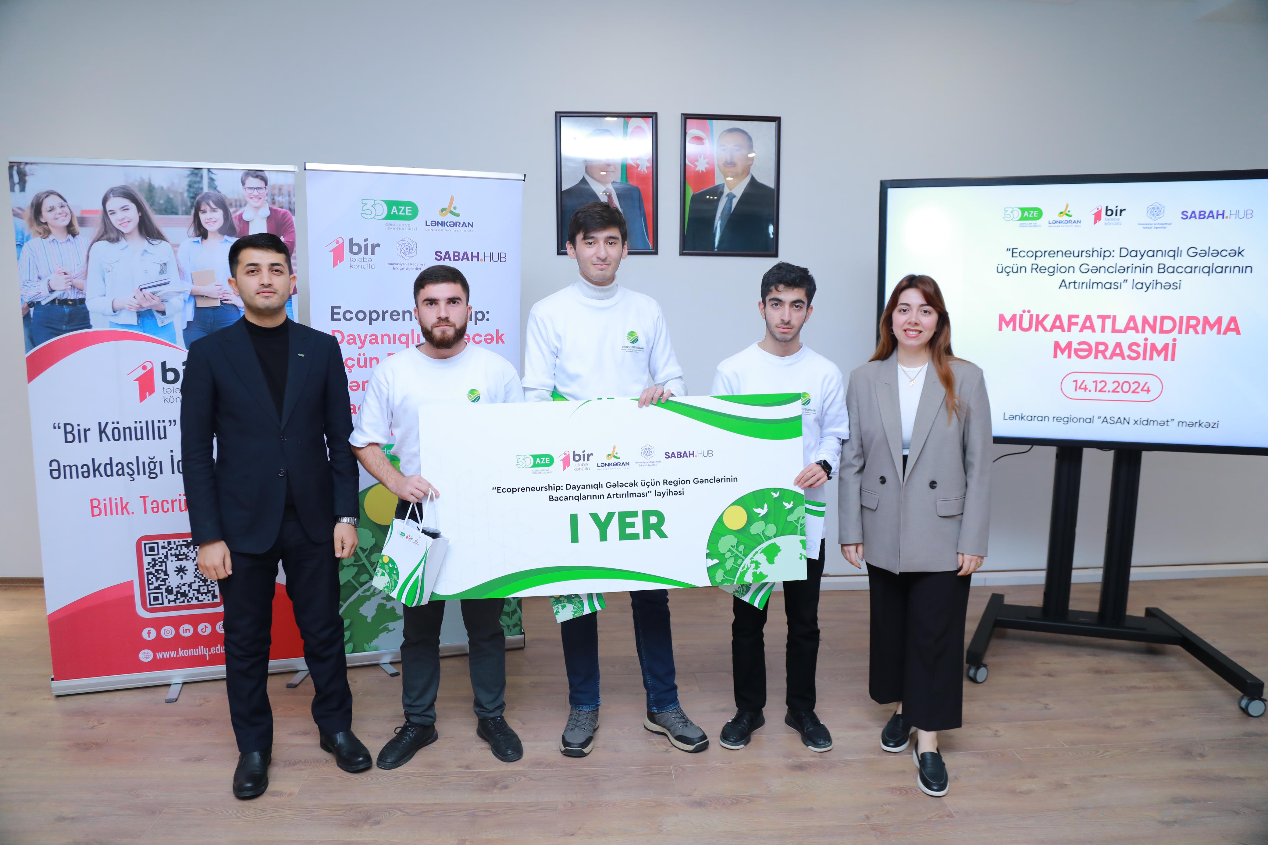 Region gənclərinin bacarıqlarının artırılması ilə bağlı layihə yekunlaşıb