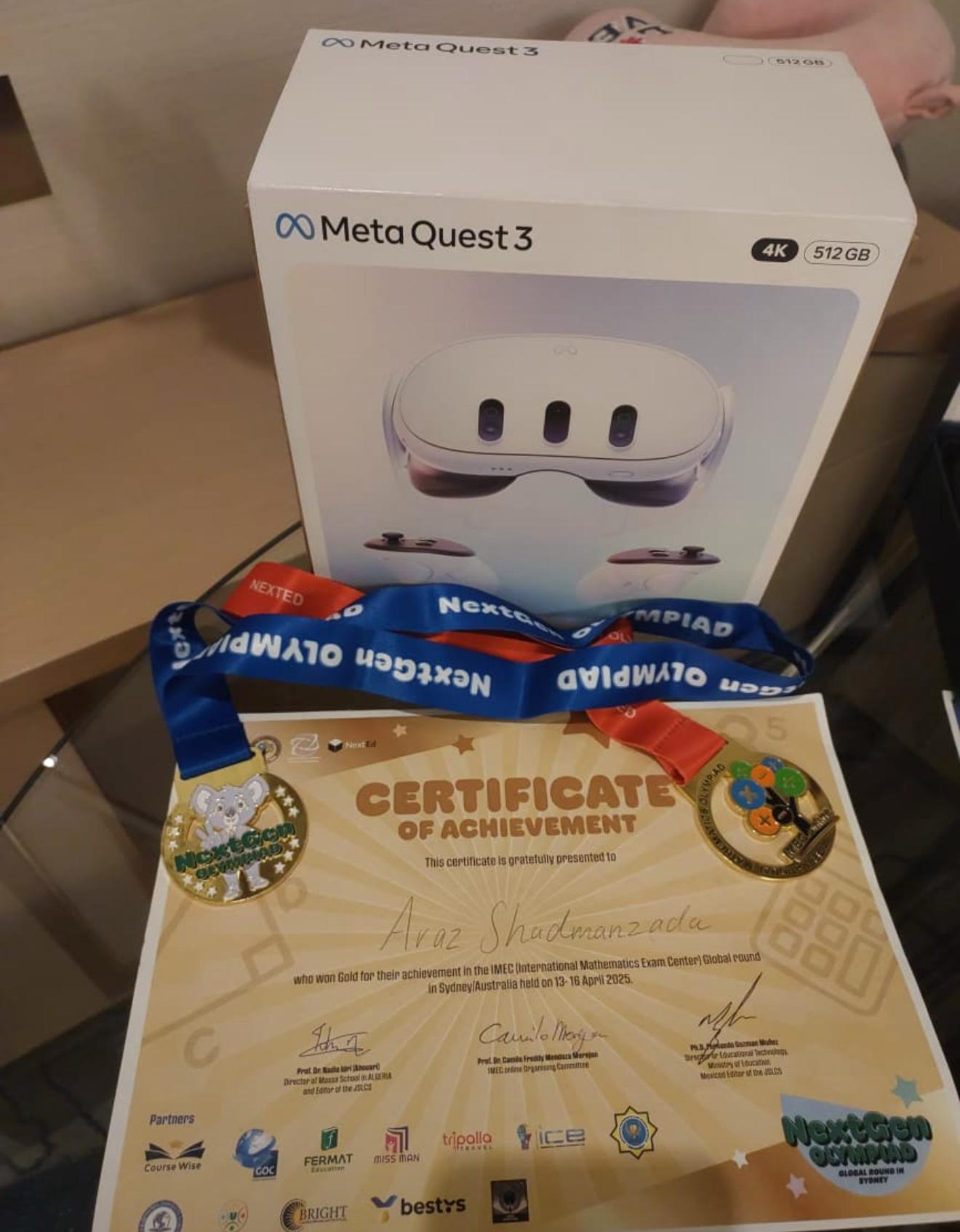 Şəhid övladı beynəlxalq olimpiadada birinci oldu