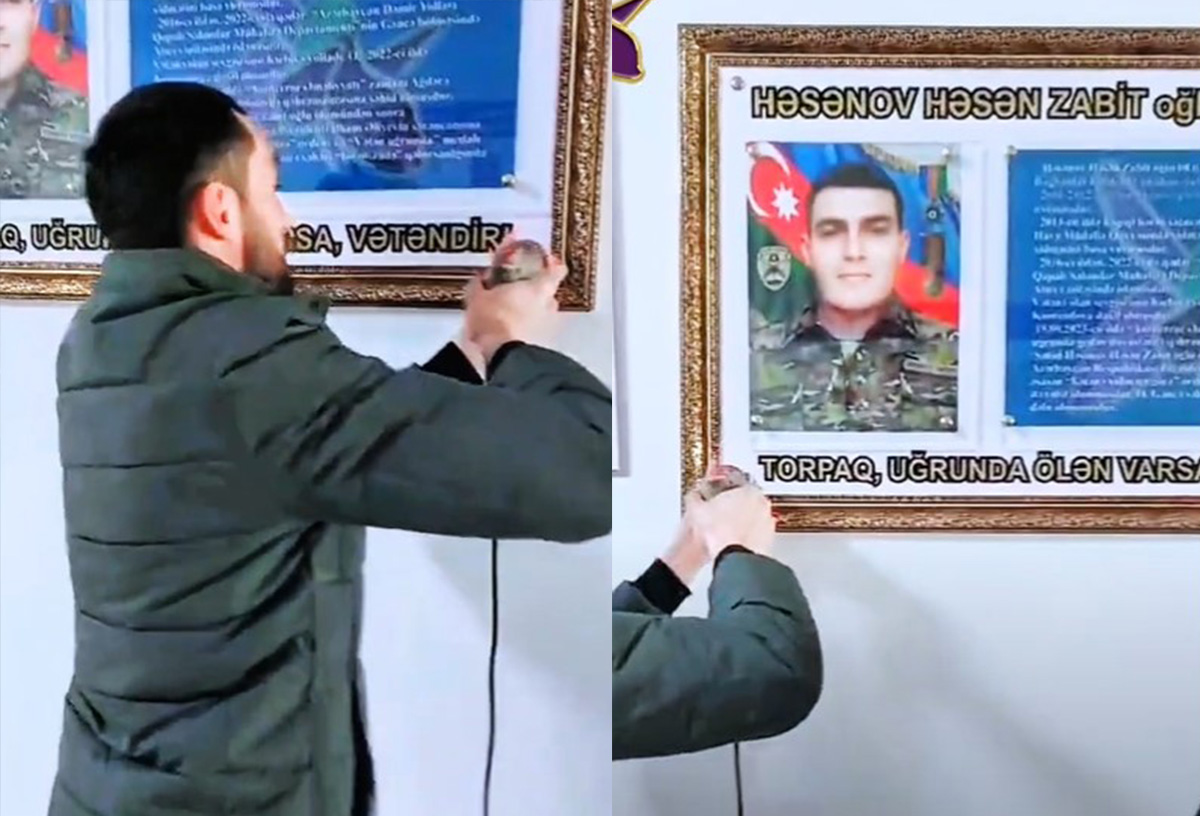 Şəhidin xatirə lövhəsinin sinif otağından çıxarılması ilə bağlı AÇIQLAMA 