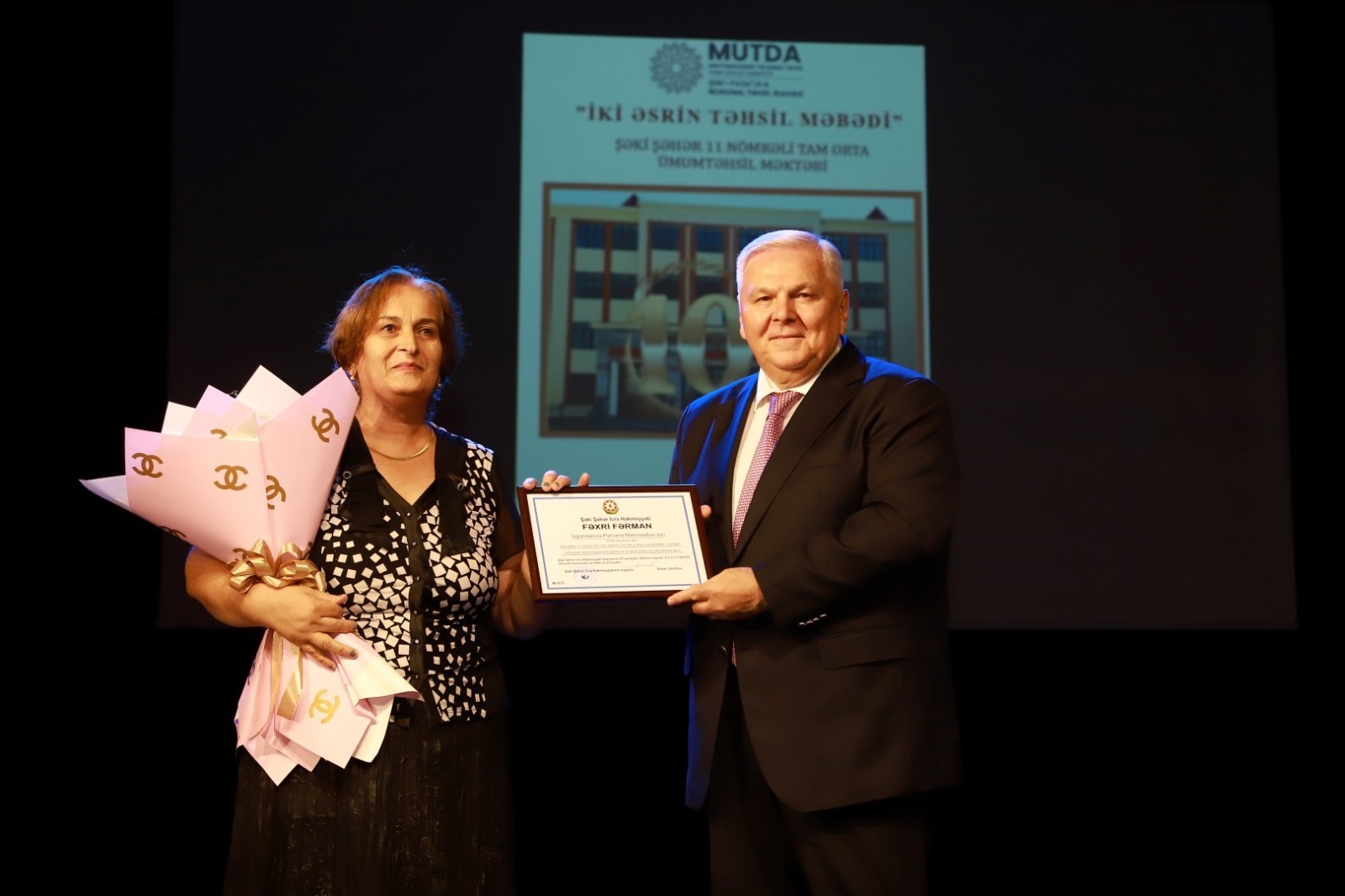 Şəkidə 11 nömrəli tam orta məktəbin 100 yaşı qeyd edildi