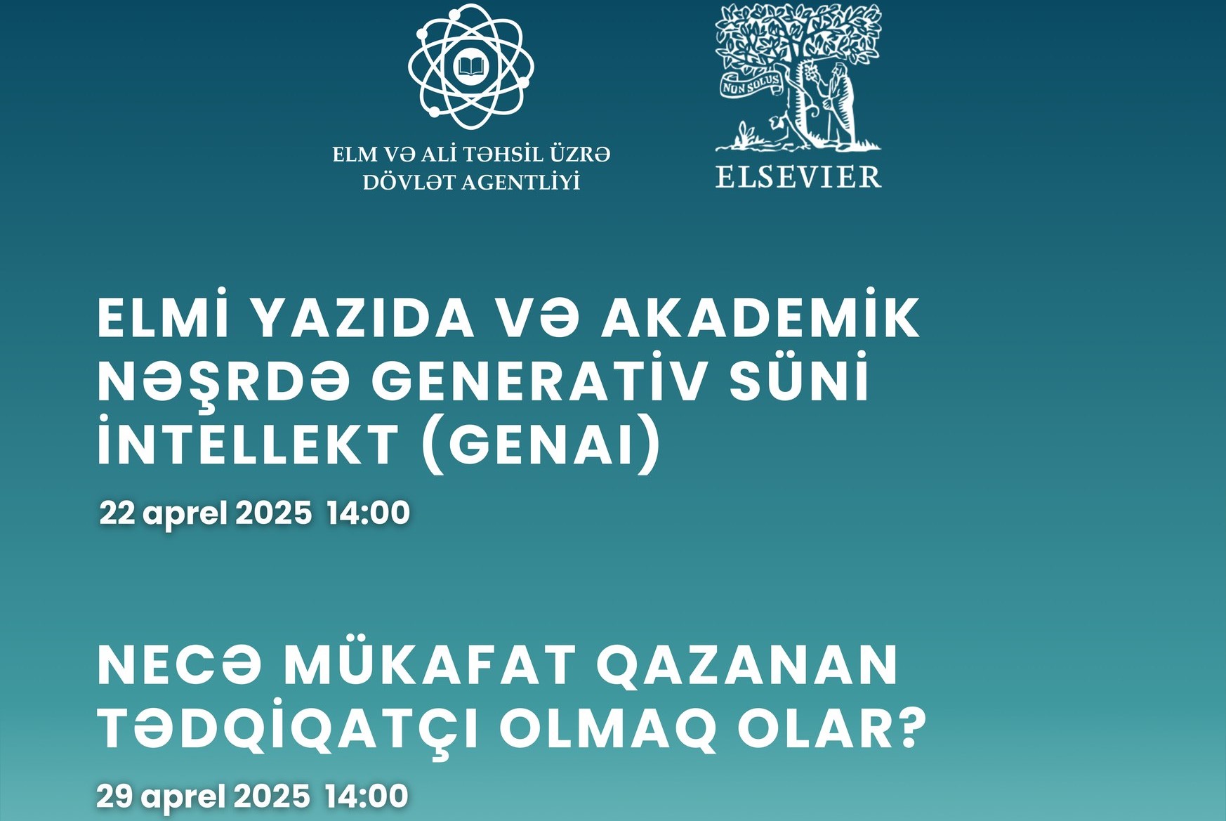 Tədqiqatçılar üçün təşkil olunan vebinarlar davam edir 