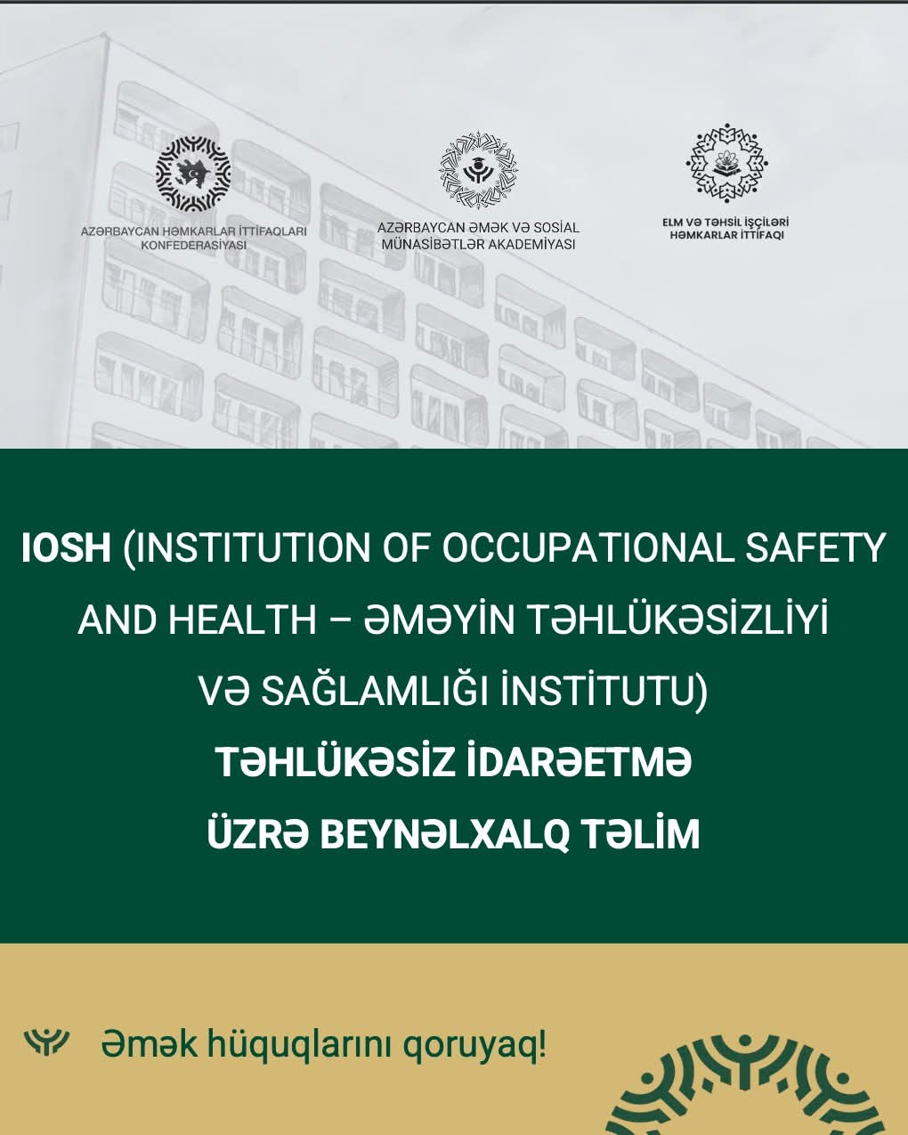 “Təhlükəsiz idarəetmə” adlı beynəlxalq təlimə start verilib