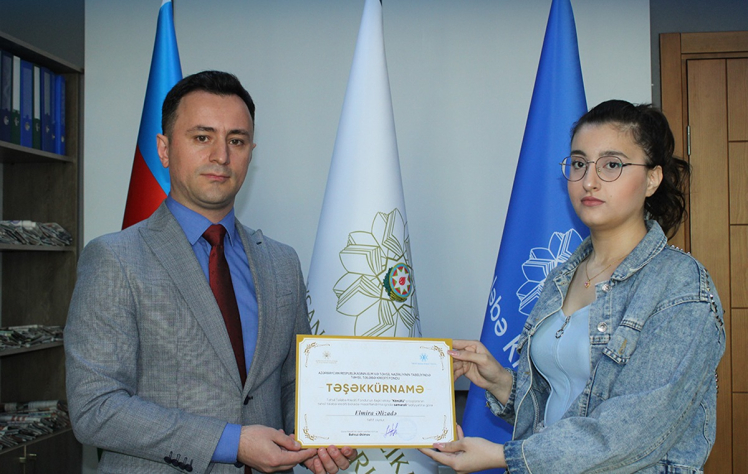 Təhsil Tələbə Krediti Fondu könüllüləri təltif olunub 