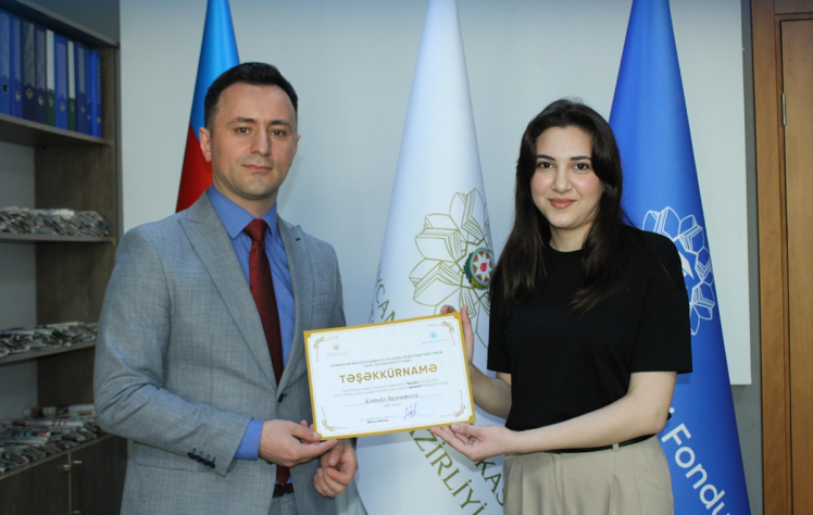 Təhsil Tələbə Krediti Fondu könüllüləri təltif olunub