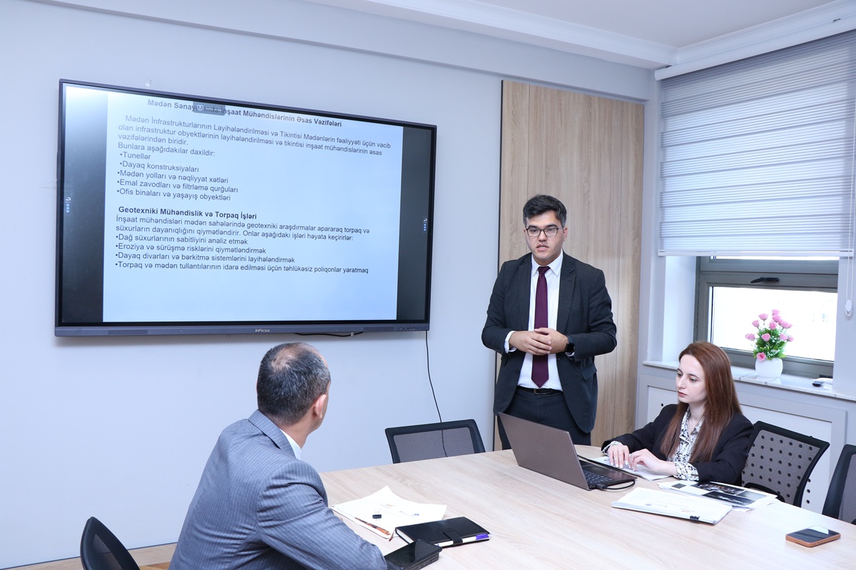 Tələbələr dağ-mədən sənayesində inşaat mühəndisliyinin rolu barədə məlumatlandırılıb