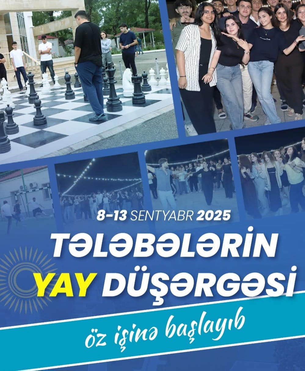 Tələbələr yay düşərgəsində bir araya gəliblər  
