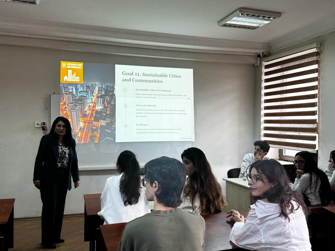 Tələbələrə dayanıqlı inkişaf məqsədləri üzrə təlim keçirilib