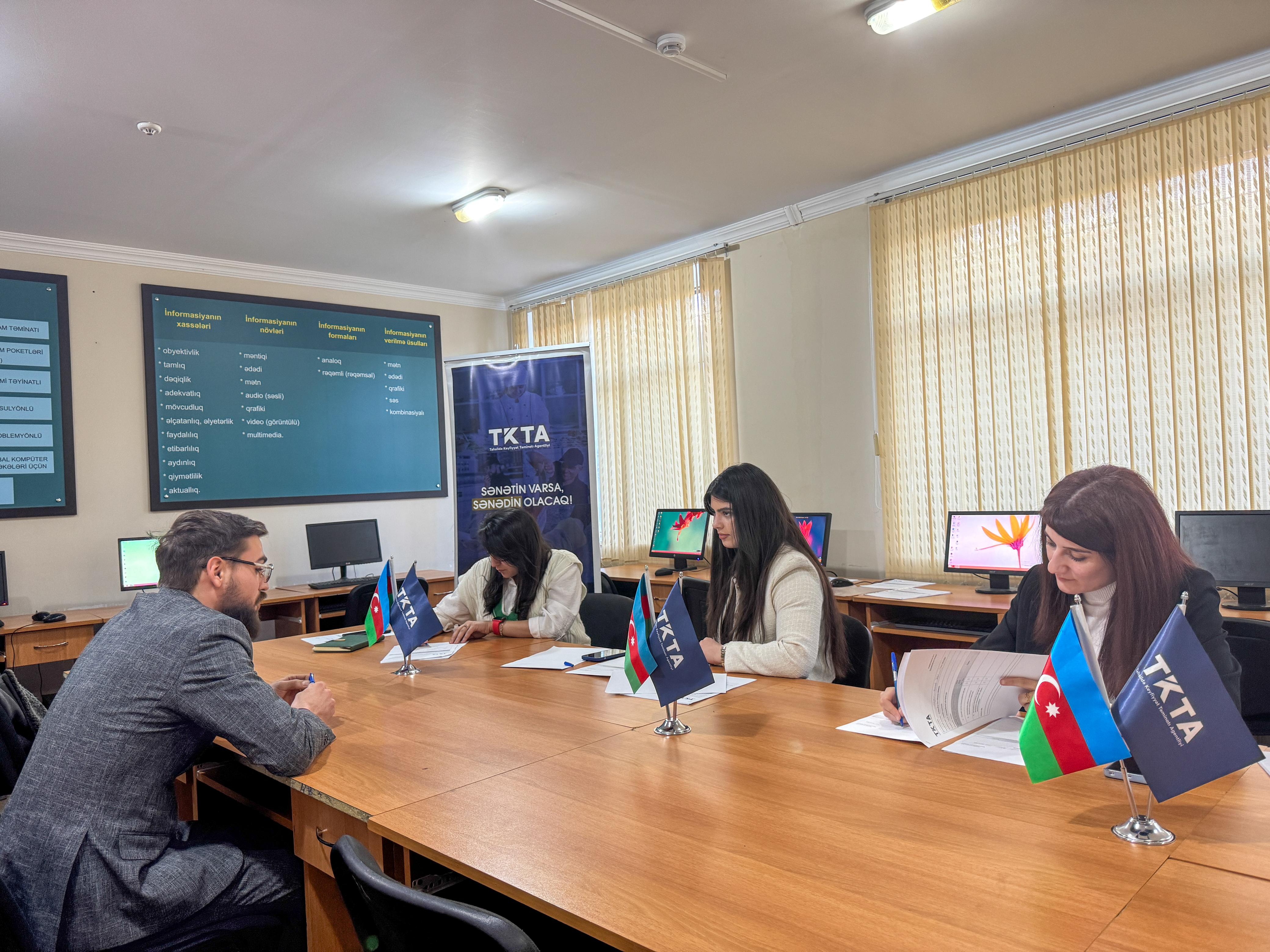 TKTA peşə ixtisasları üzrə praktik imtahanlar keçirib