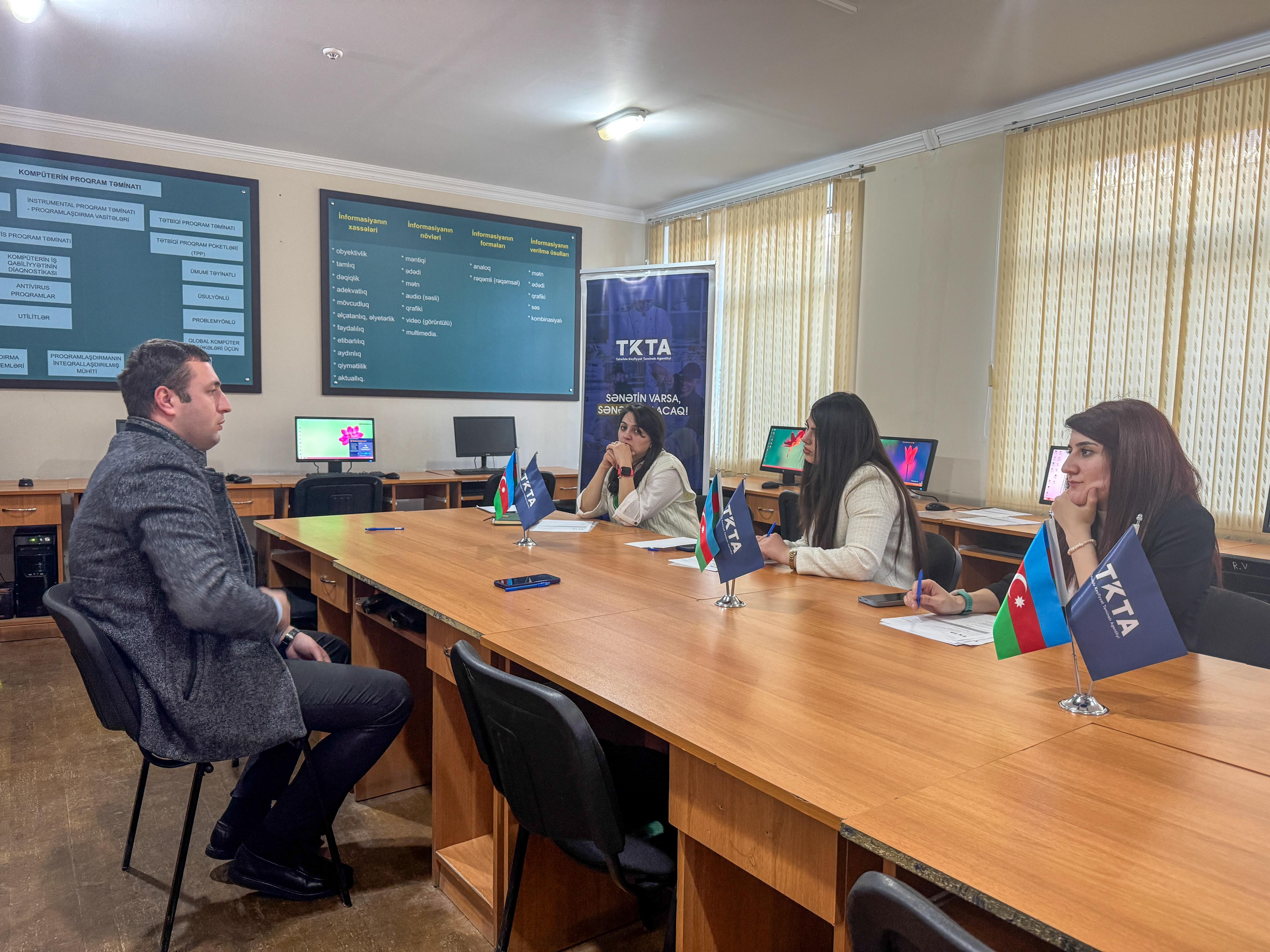 TKTA peşə ixtisasları üzrə praktik imtahanlar keçirib