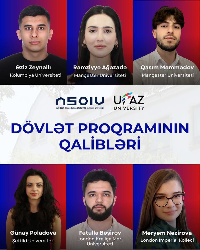 UFAZ-ın 32 məzunu Dövlət Proqramı çərçivəsində xaricdə təhsil alacaq