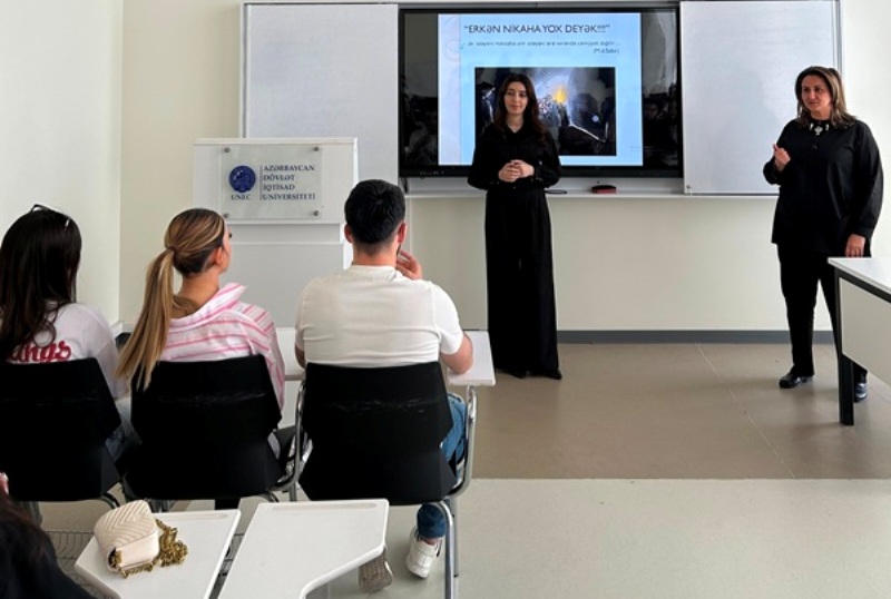UNEC-də “Erkən nikahın mənfi nəticələri” mövzusunda maarifləndirici tədbir baş tutub