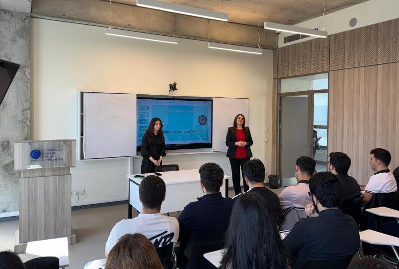 UNEC-də "Sükutla gələn faciə: narkomaniya" mövzusunda seminar keçirilib