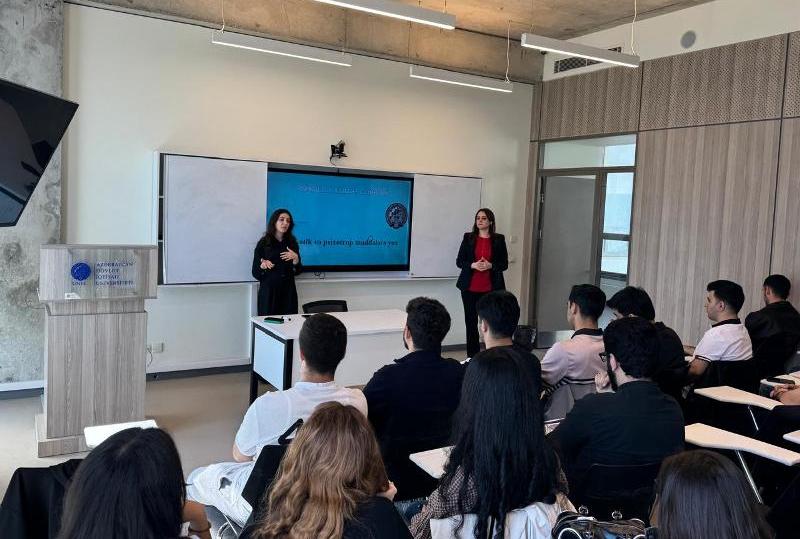 UNEC-də "Sükutla gələn faciə: narkomaniya" mövzusunda seminar keçirilib