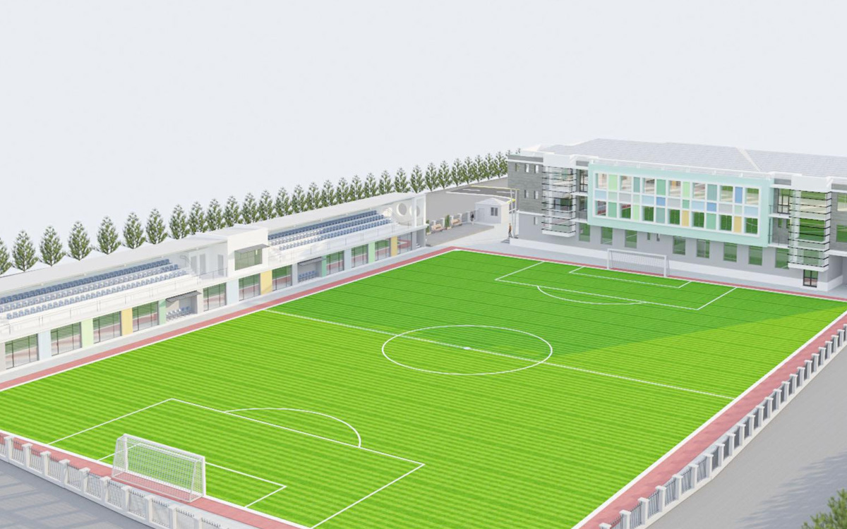 Uşaq Gənclər Futbol Məktəbinin təlim bazası yenilənir – FOTO 