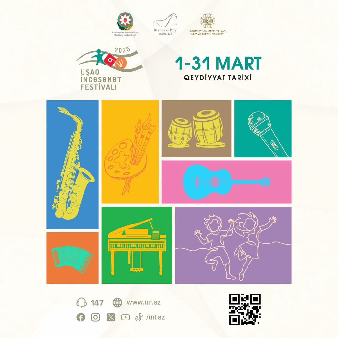 Uşaq İncəsənət Festivalı – 2025 başlayır!