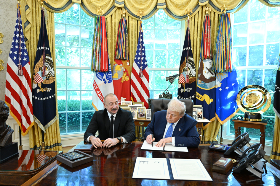 Vaşinqtonda Azərbaycan Respublikası Hökuməti ilə Amerika Birləşmiş Ştatları Hökuməti arasında Anlaşma Memorandumu imzalanıb