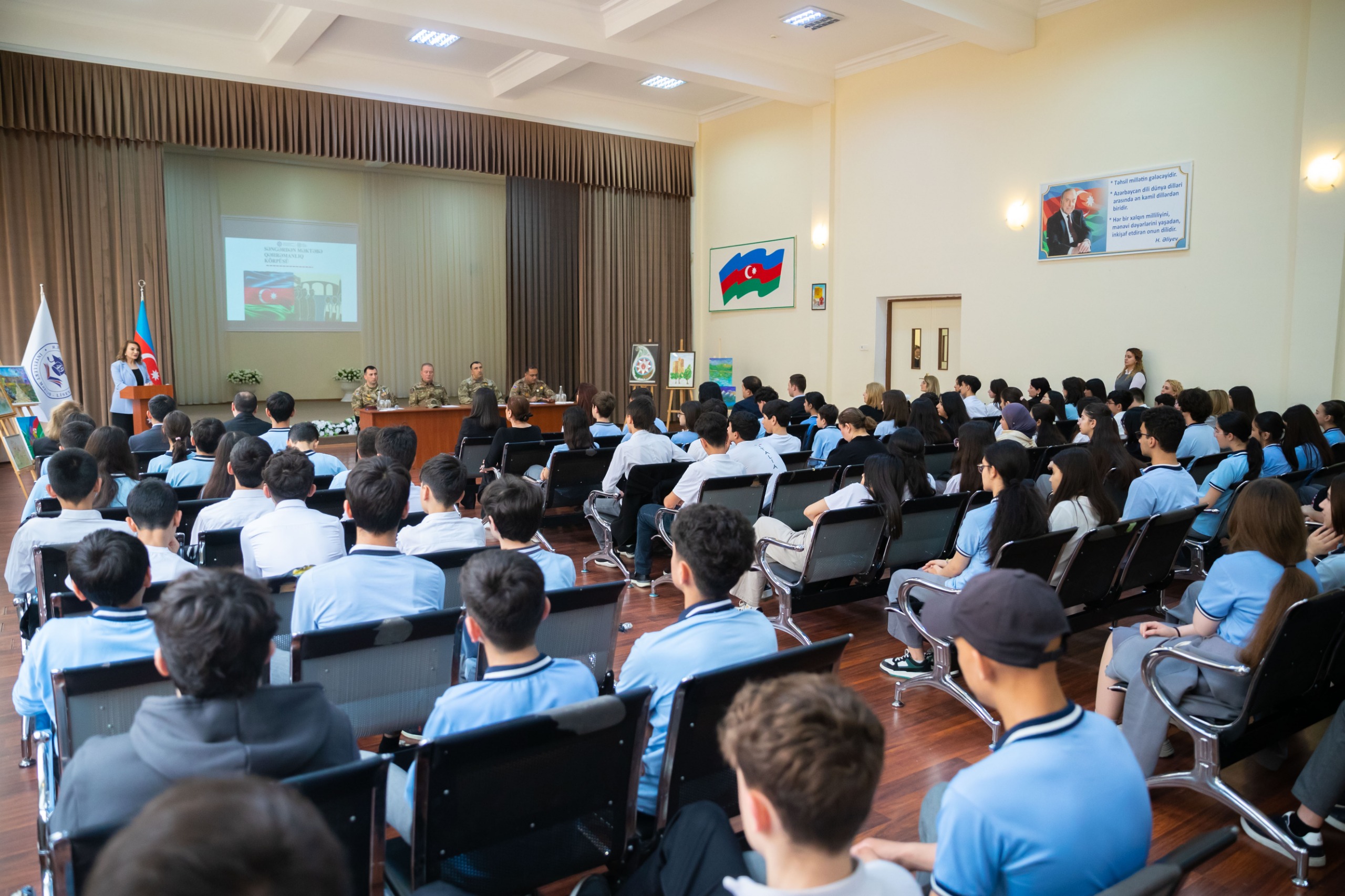 Vətən müharibəsi iştirakçıları ilə məktəblilərin görüşü təşkil edilib