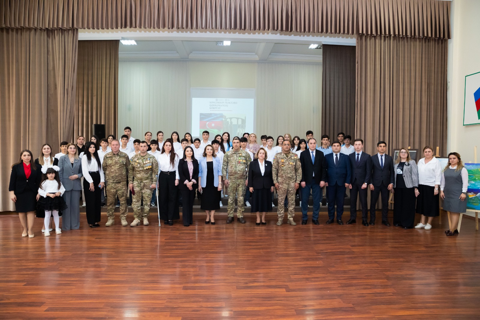 Vətən müharibəsi iştirakçıları ilə məktəblilərin görüşü təşkil edilib