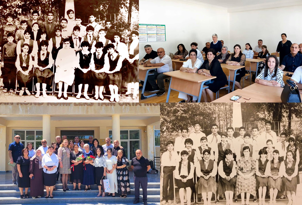 Xaldan məktəbinin məzunları 33 ildən sonra yenidən parta arxasında – FOTOLAR 