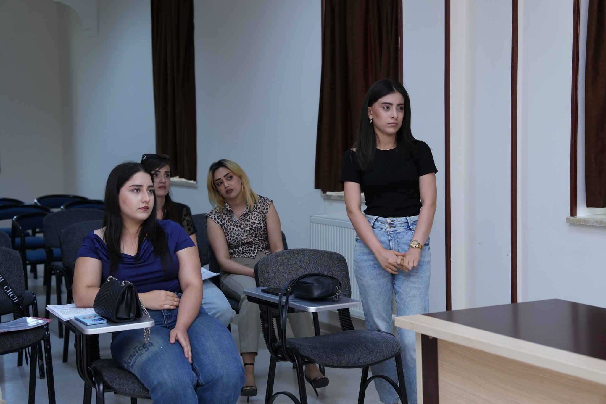 Xalq artisti Samir Cəfərov NDU-da tələbələrə ustad dərsi keçib