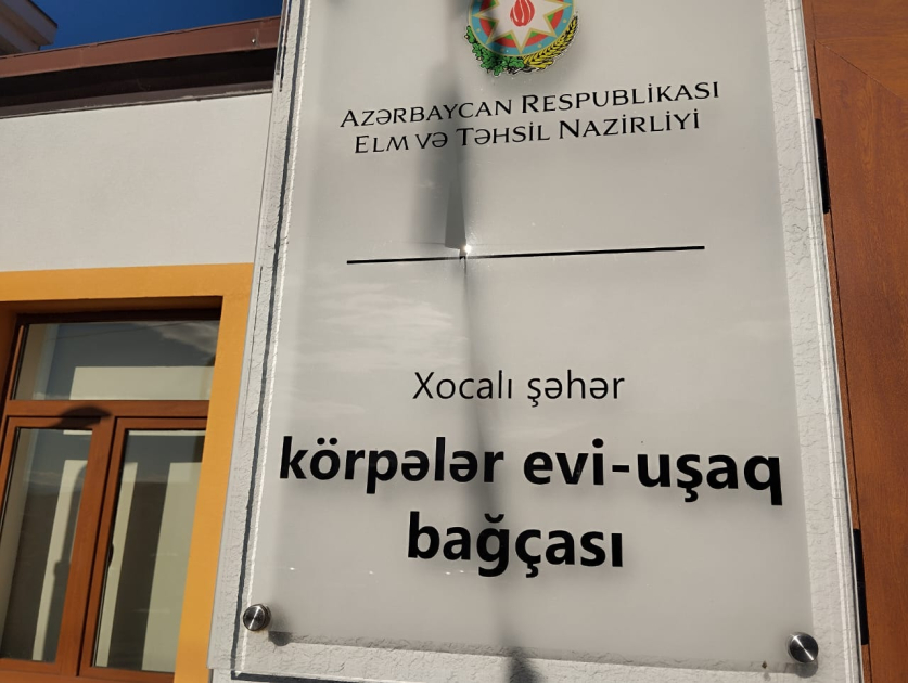 Xankəndi və Xocalıda yeni uşaq bağçaları fəaliyyətə başlayıb