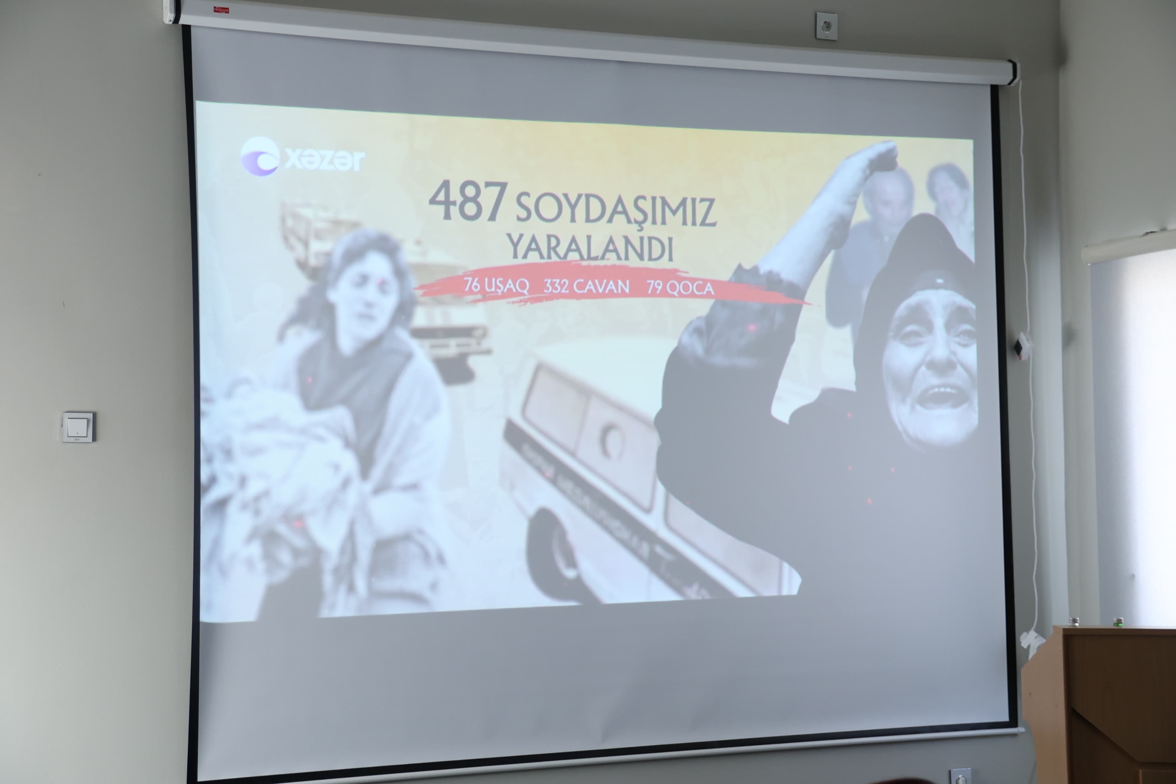 Xocalı soyqırımı Xocalı şəhəri 1 nömrəli tam orta məktəbdə anılıb