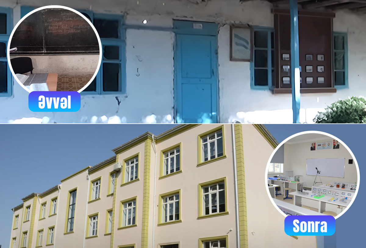 "Yenilənən məktəblər": Masallı rayonu Qəzvinoba kənd ümumi orta məktəbi – FOTOLAR