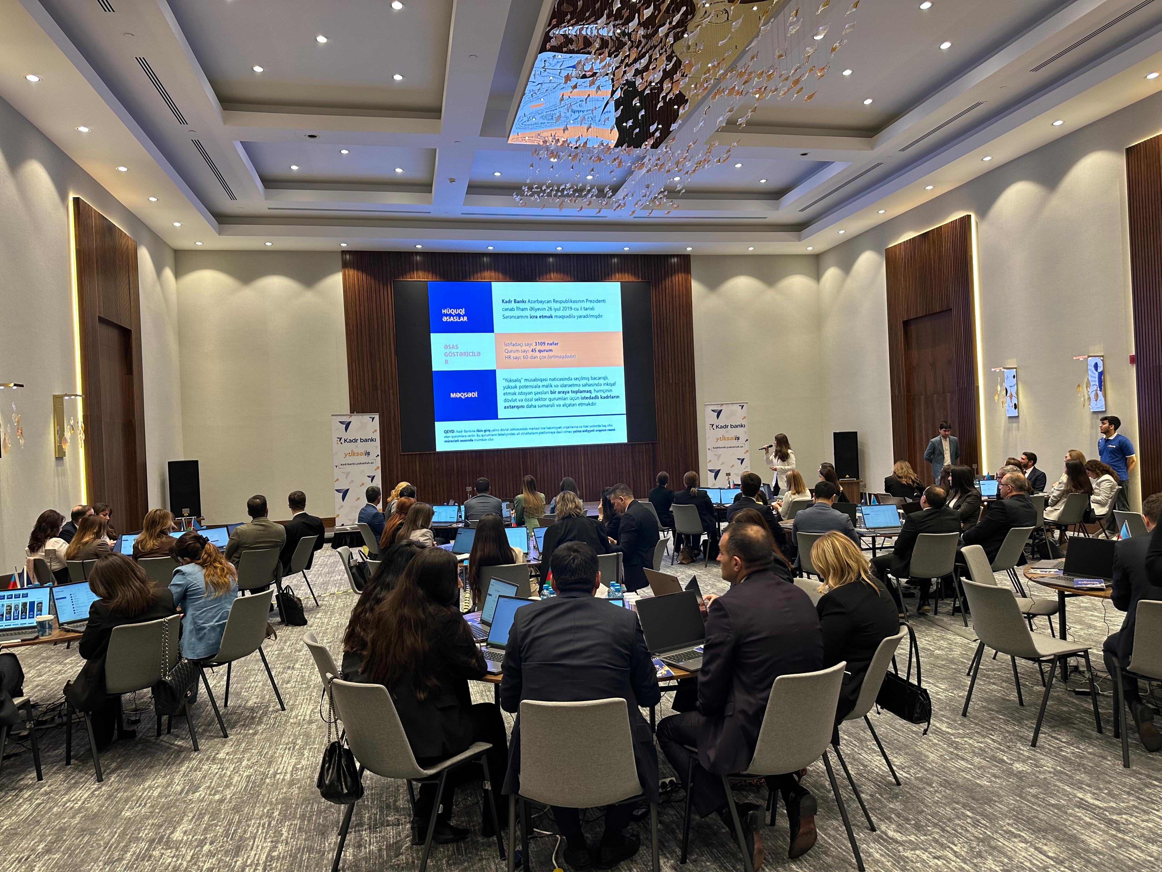 “Yüksəliş” müsabiqəsinin kadr bankının təqdimatı keçirilib 