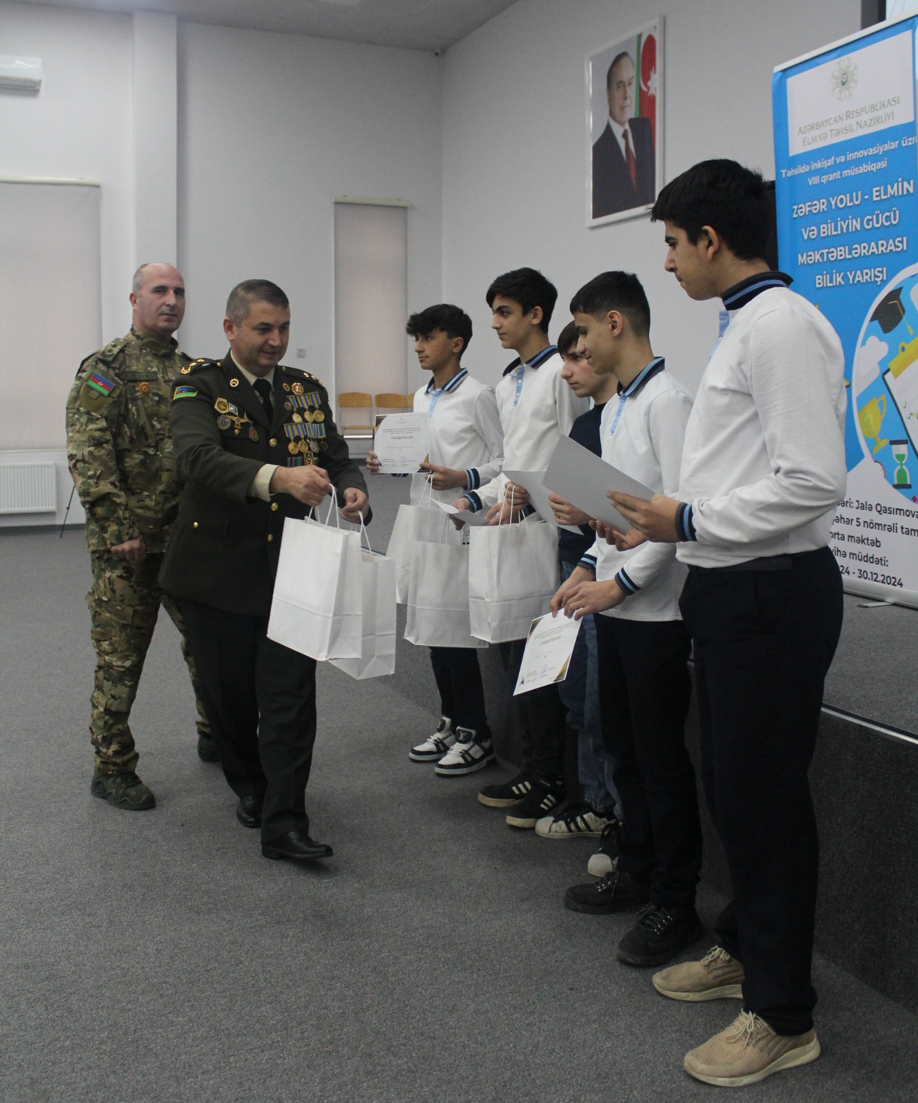 “Zəfər yolu – elmin və biliyin gücü” adlı layihənin final mərhələsi keçirilib