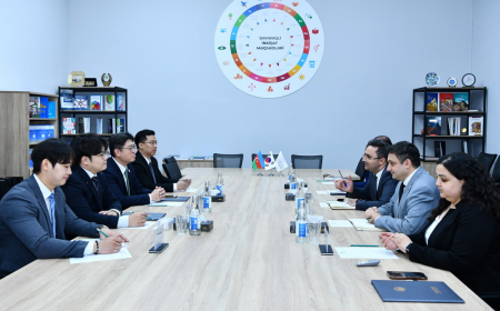 Cənubi Koreyanın Seconq Universitetinin nümayəndə heyəti ADNSU-da olub 