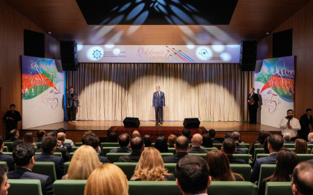 Nazir Zəfərin 5 illiyinə həsr olunmuş "Qələbənin işığında" adlı tədbirdə iştirak edib 